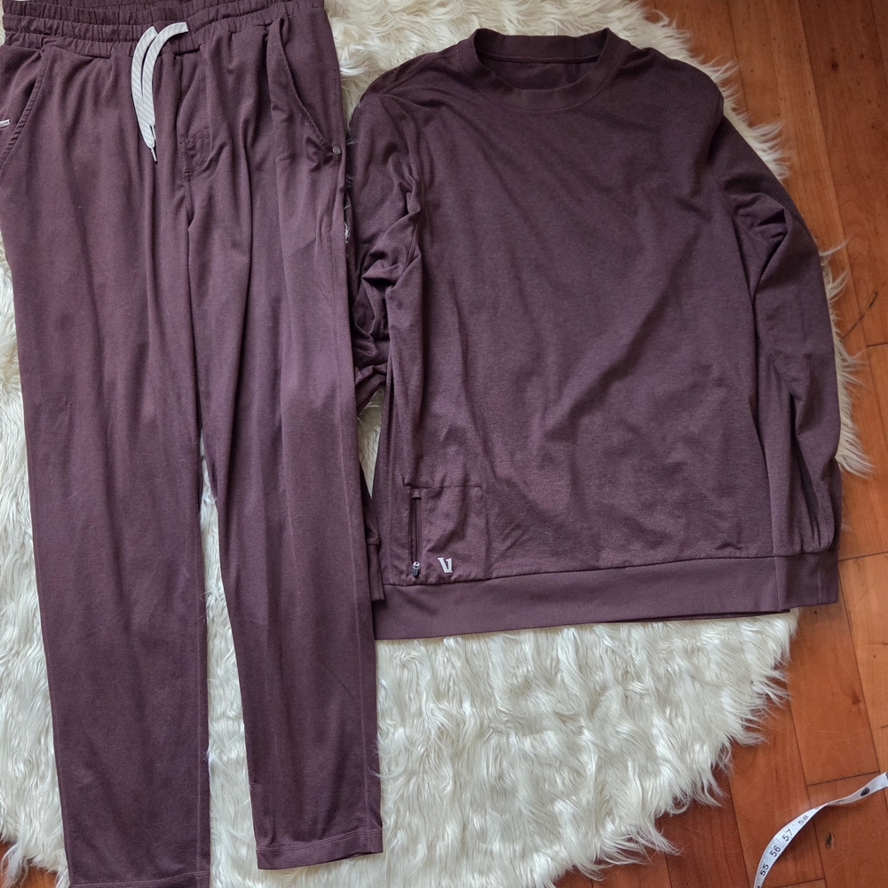 Vuori Mens Set  Color Brown  Size L Slim   A4